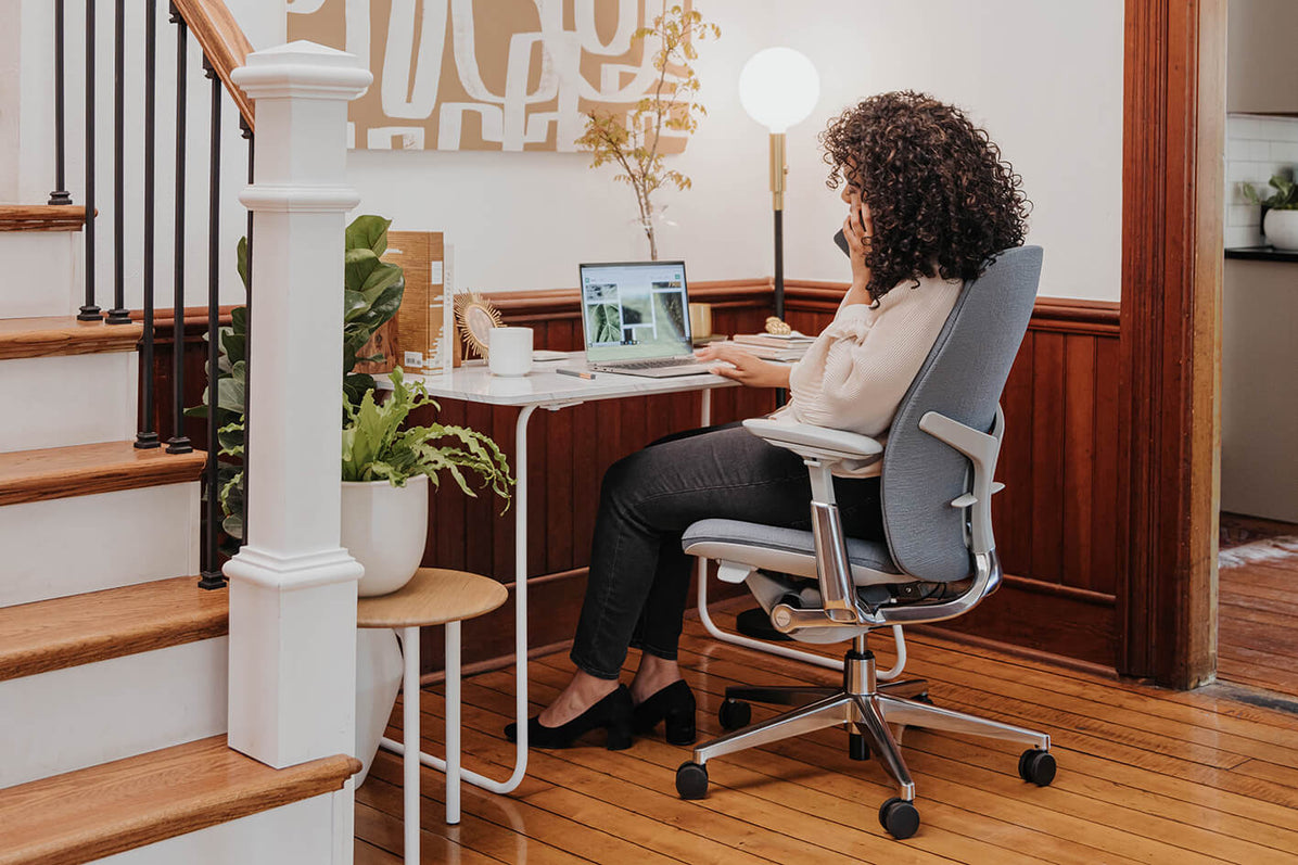 Zody Upholstered Office Chair in lifestyle shot